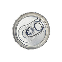 top can aluminum silver isolate.