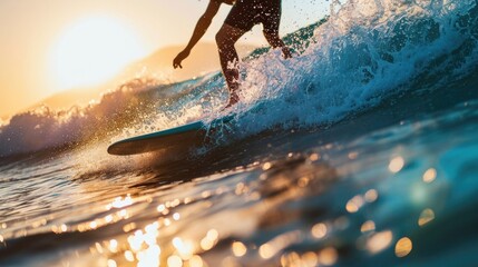 Man play windsurf jumping on the water, extreme sport