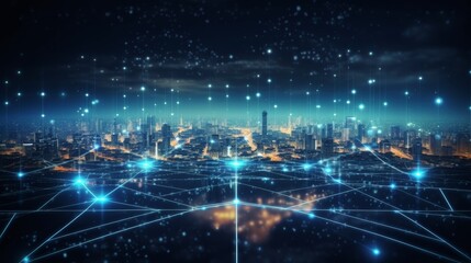 Big data connection technology, can be used for display or montage your products, technology, businessman, digital, business, innovative, computer, tech, networking