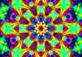 psychedelic background. bright colorful patterns. Abstract kaleidoscope  pattern. pattern for design.