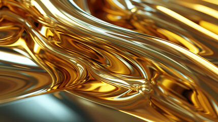 An intricate gold swirl forming the shape
