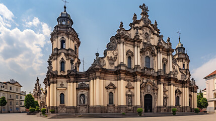 Fototapeta na wymiar Georges Cathedral in Lviv Ukraine