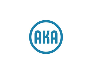AKA Logo design vector template