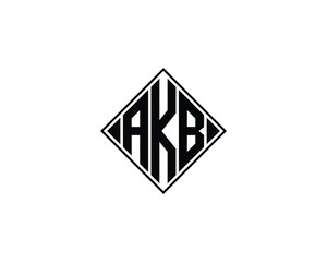 AKB logo design vector template