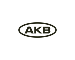 AKB logo design vector template