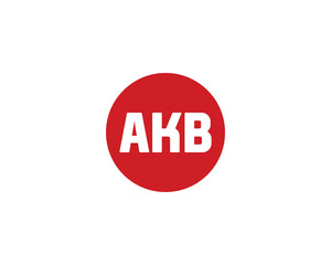 AKB logo design vector template