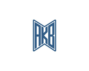 AKB logo design vector template