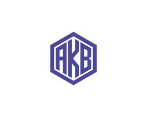 AKB logo design vector template