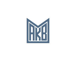 AKB logo design vector template