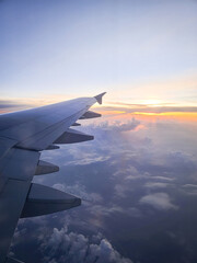 Obraz premium view from airplane window