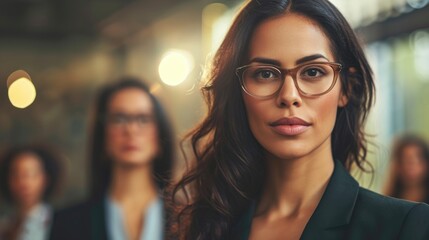 Businesswoman standing confident, portrait of woman