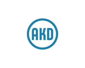 AKD logo design vector template