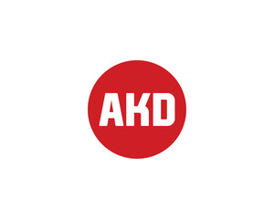 AKD logo design vector template