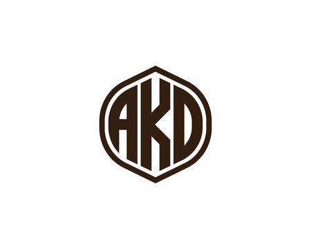 AKD logo design vector template