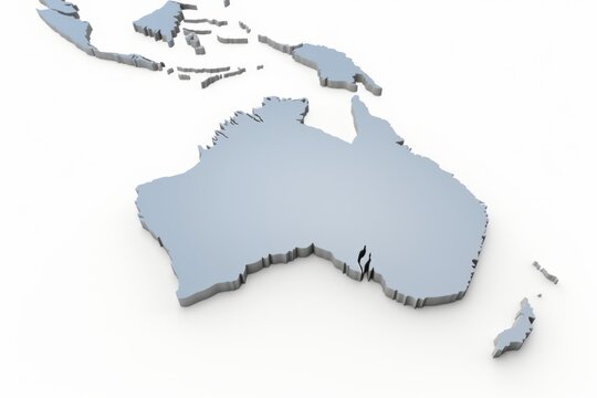 Australia Political Map Distinguishing, Generative AI