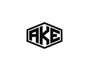 AKE logo design vector template