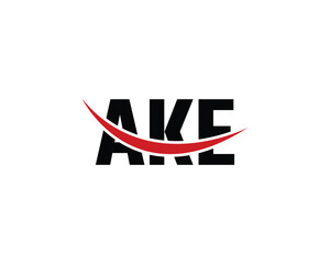 AKE logo design vector template