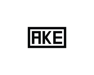 AKE logo design vector template