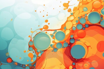 Blob Shape Acidic Background, Blob shape organic style acidic background. AI generated