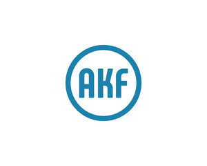 AKF logo design vector template