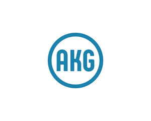 AKG Logo design vector template