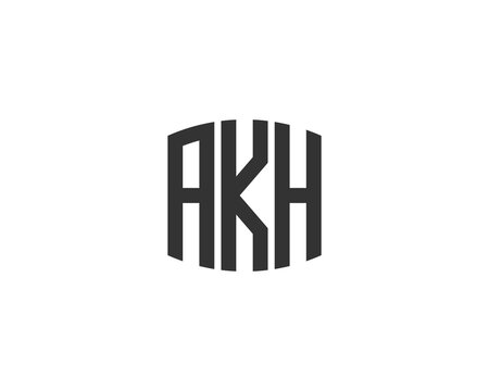 AKH Logo design vector template