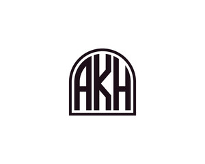AKH Logo design vector template