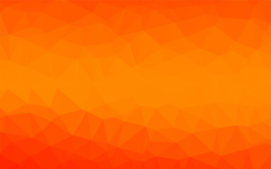 Light Orange vector low poly layout. A sample with polygonal shapes. New texture for your design.