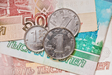 Money. Russian Roubles and Chinese Yuan 