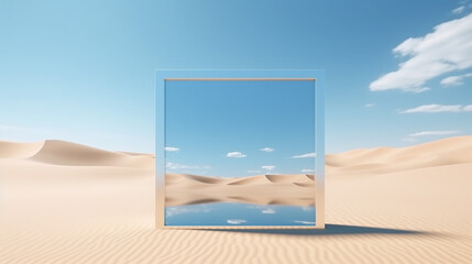 abstract fantastic panoramic background. 3d render 