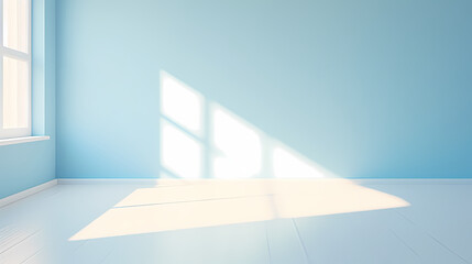 Gradient empty room wall model, minimalist interior, podium 3D product display