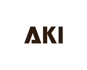 AKI logo design vector template