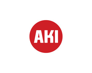 AKI logo design vector template