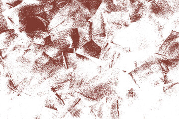 Abstract wall texture tuscan red color texture on white color background.