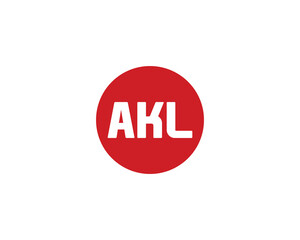 AKL logo design vector template
