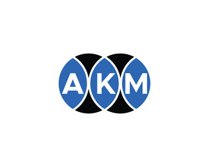 AKM logo design vector template