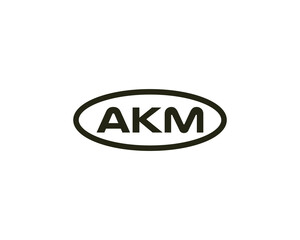 AKM logo design vector template