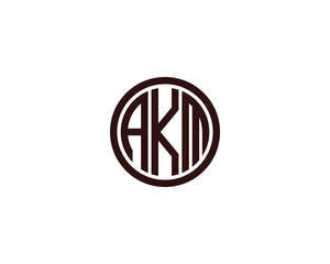 AKM logo design vector template