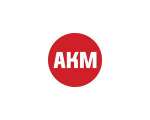 AKM logo design vector template