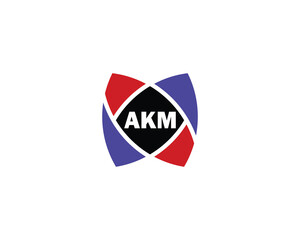 AKM logo design vector template