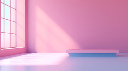 Empty room background, simple style interior design