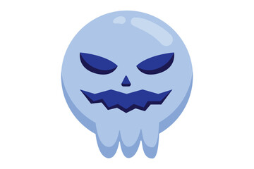 Blue Skull Fortune Sticker Design