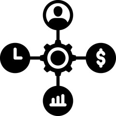 Obraz premium Project Management Icon