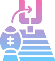 Obraz premium American football icon