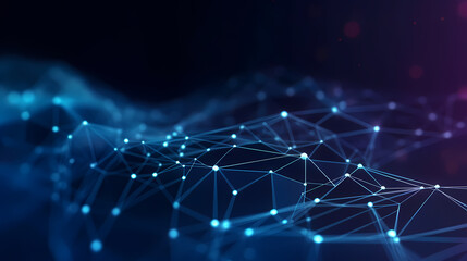 Digital technology particles abstract background, abstract analysis visualization