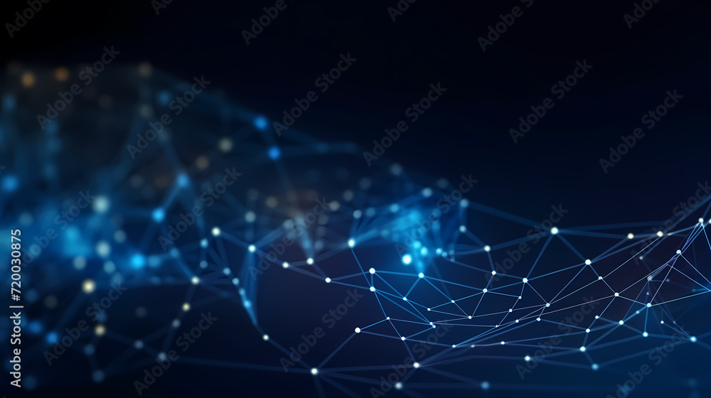 Poster digital technology particles abstract background, abstract analysis visualization