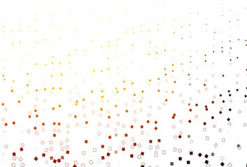 Light Orange vector cover with polygonal style.