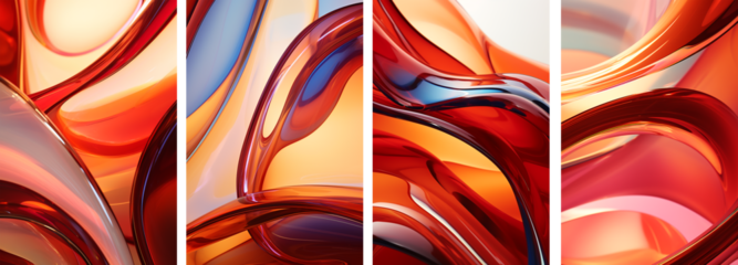abstract orange background with some smooth lines in it. Abstract background of colored glass balls close-up. a set of vertical backgrounds for social networks, social media, stories, etc.