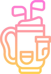 Golf bag icon