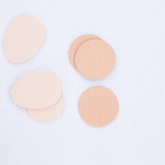 Various face puffs and beauty cotton pads